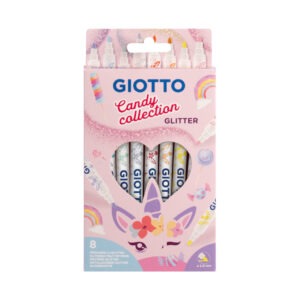ΜΑΡΚΑΔΟΡΟΙ GIOTTO GLITTER CANDY ΠΑΣΤΕΛ ΧΡΩΜΑΤΑ 8ΤΕΜ