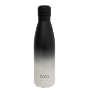 ΘΕΡΜΟΣ POLO STAINLESS STEEL 0.50L ΜΑΥΡΟ/ΓΚΡΙ