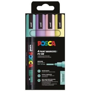 POSCA ΣΕΤ 4 ΜΑΡΚΑΔΟΡΟΙ PC-5M SOFT COLOURS